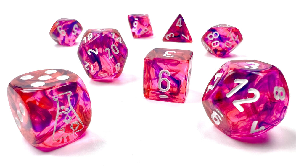 Nebula®Polyhedral Black Light Special/white 7-Die Set (with bonus die) (Online Only)