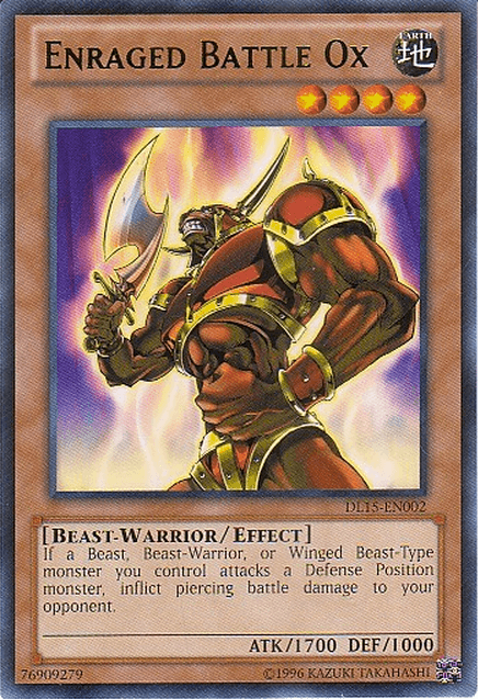 Enraged Battle Ox (Green) [DL15-EN002] Rare (ONLINE ORDER ONLY)