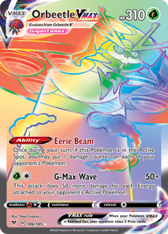 Orbeetle VMAX (186/185) [Sword & Shield: Vivid Voltage] (Online Only)
