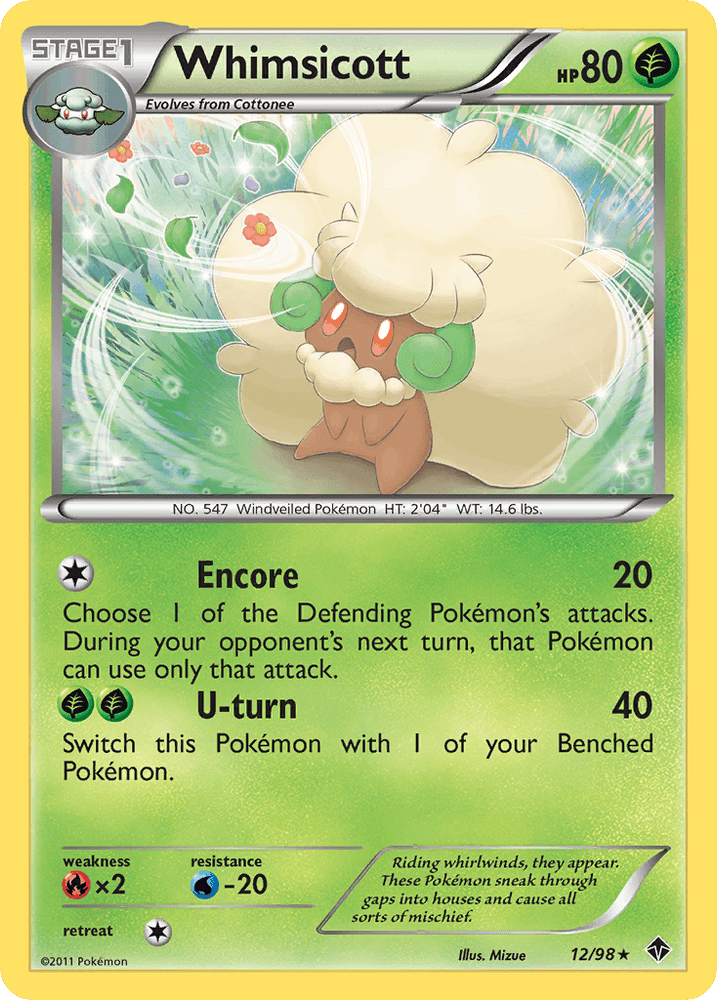 Whimsicott (12/98) [Black & White: Emerging Powers] (Online Only)
