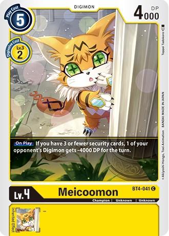 Meicoomon [BT4-041] (Revision Pack 2021) [Great Legend Promos] (ONLINE ORDER ONLY)