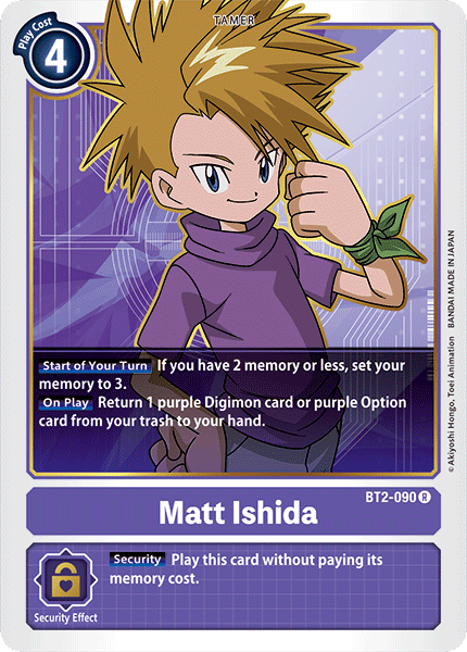 Matt Ishida [BT2-090] [Release Special Booster Ver.1.0] (ONLINE ORDER ONLY)