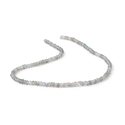 4mm Light Labradorite Faceted Rondelle Beads 13 inch 144 pieces (ONLINE ORDER ONLY)