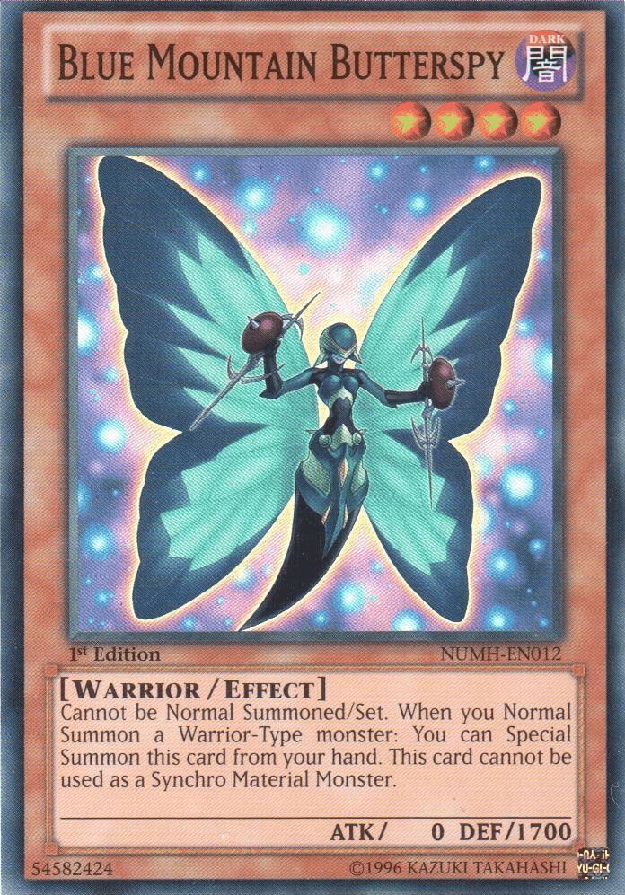Blue Mountain Butterspy [NUMH-EN012] Super Rare (ONLINE ORDER ONLY)