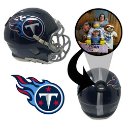 Tennessee Titans NFL Mini Helmet - Picture Inside (Online Order Only) (ONLINE ORDER ONLY)