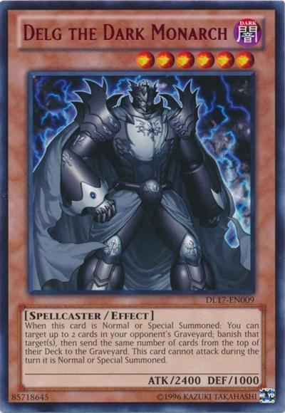 Delg the Dark Monarch (Red) [DL17-EN009] Rare (ONLINE ORDER ONLY)