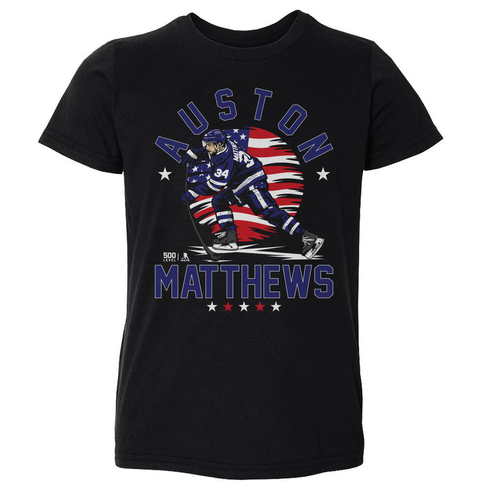 Auston Matthews Toronto USA Flag WHT (ONLINE ORDER ONLY)