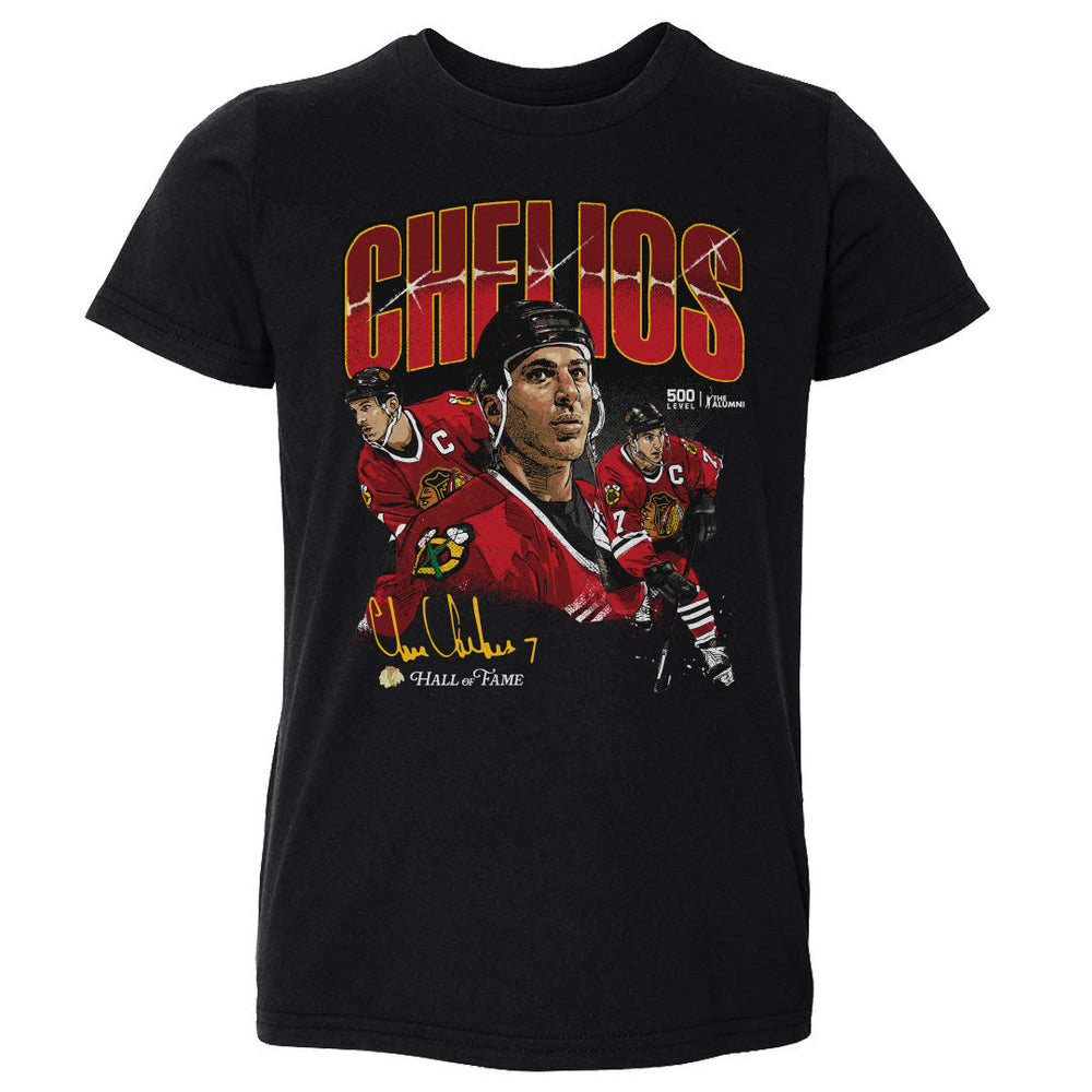 Chris Chelios Chicago Blackhawks Collage WHT (ONLINE ORDER ONLY)