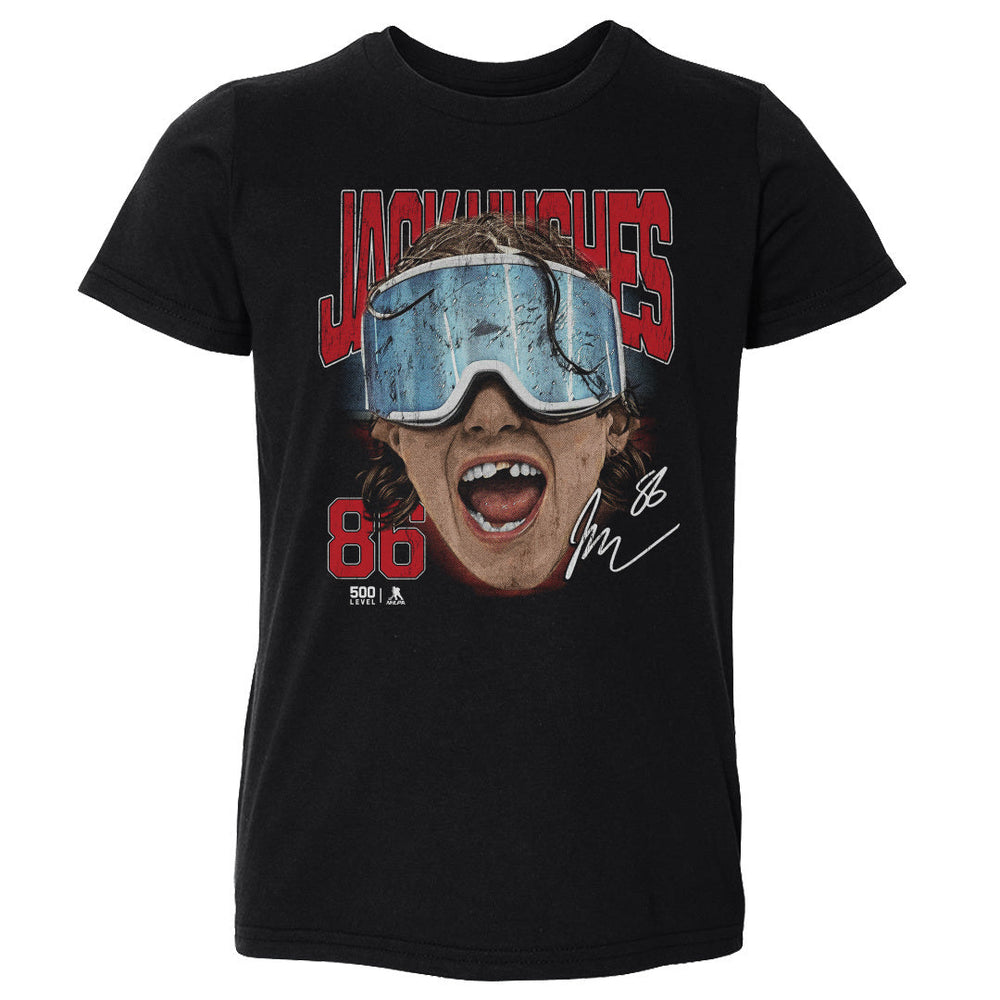 Jack Hughes New Jersey Goggles WHT (ONLINE ORDER ONLY)