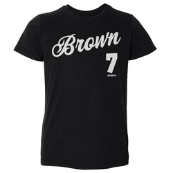 Jaylen Brown Boston Script WHT (ONLINE ORDER ONLY)