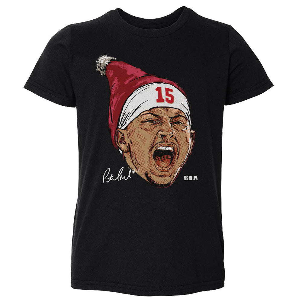Patrick Mahomes Kansas City Portrait Santa Hat WHT (ONLINE ORDER ONLY)
