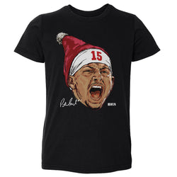 Patrick Mahomes Kansas City Portrait Santa Hat WHT (ONLINE ORDER ONLY)
