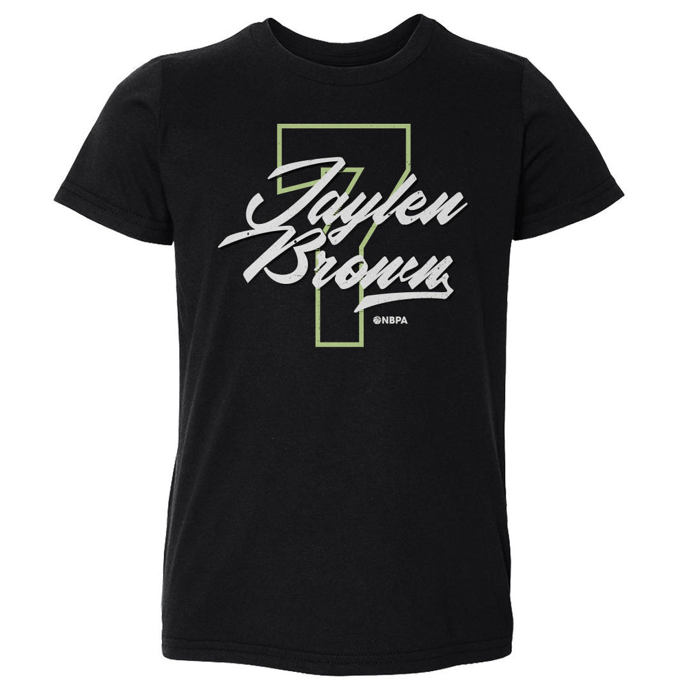Jaylen Brown Boston Number Script WHT (ONLINE ORDER ONLY)