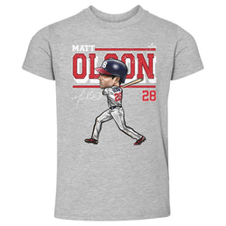 Matt Olson Atlanta Cartoon WHT (ONLINE ORDER ONLY)