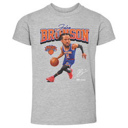 Jalen Brunson New York Knicks Caricature WHT