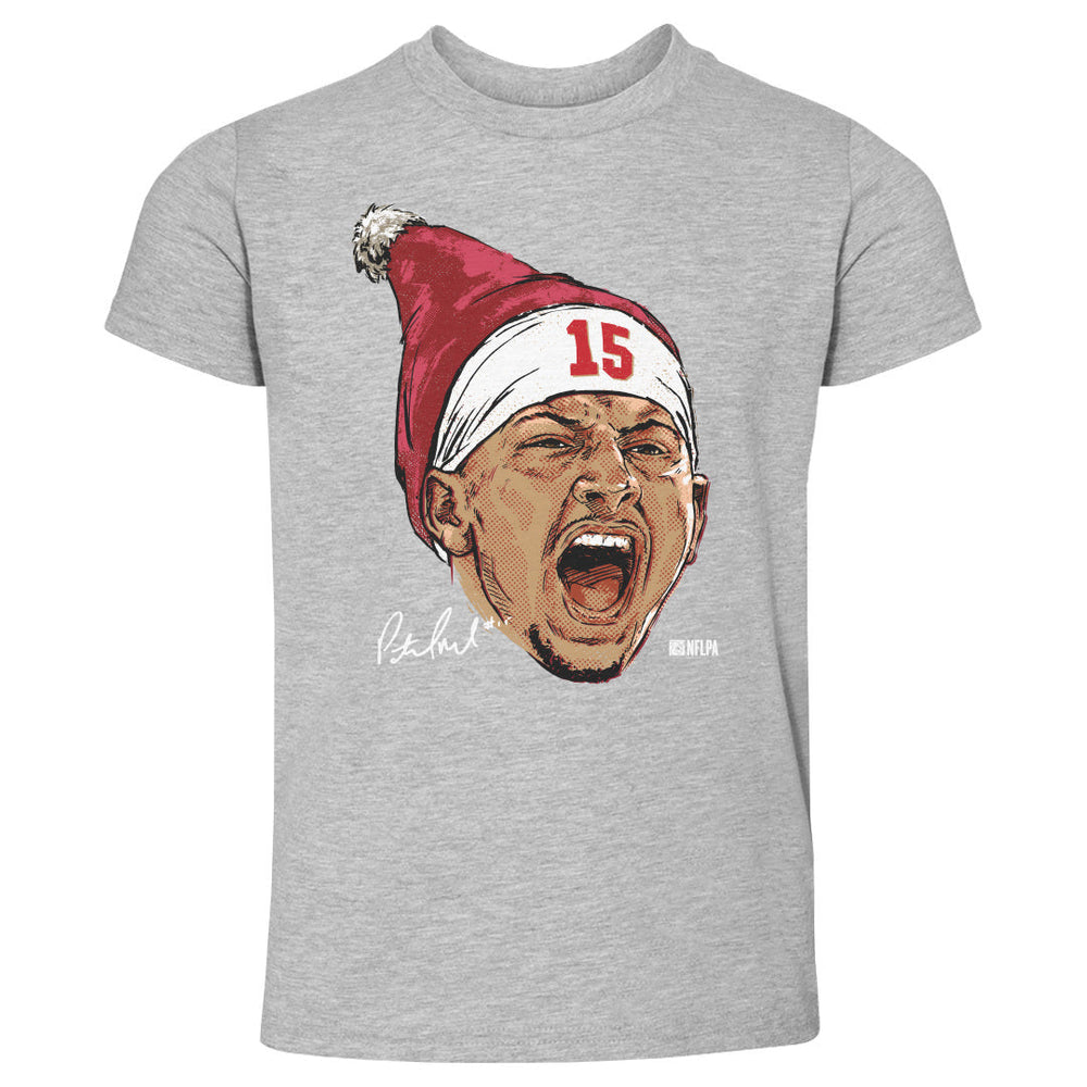 Patrick Mahomes Kansas City Portrait Santa Hat WHT (ONLINE ORDER ONLY)