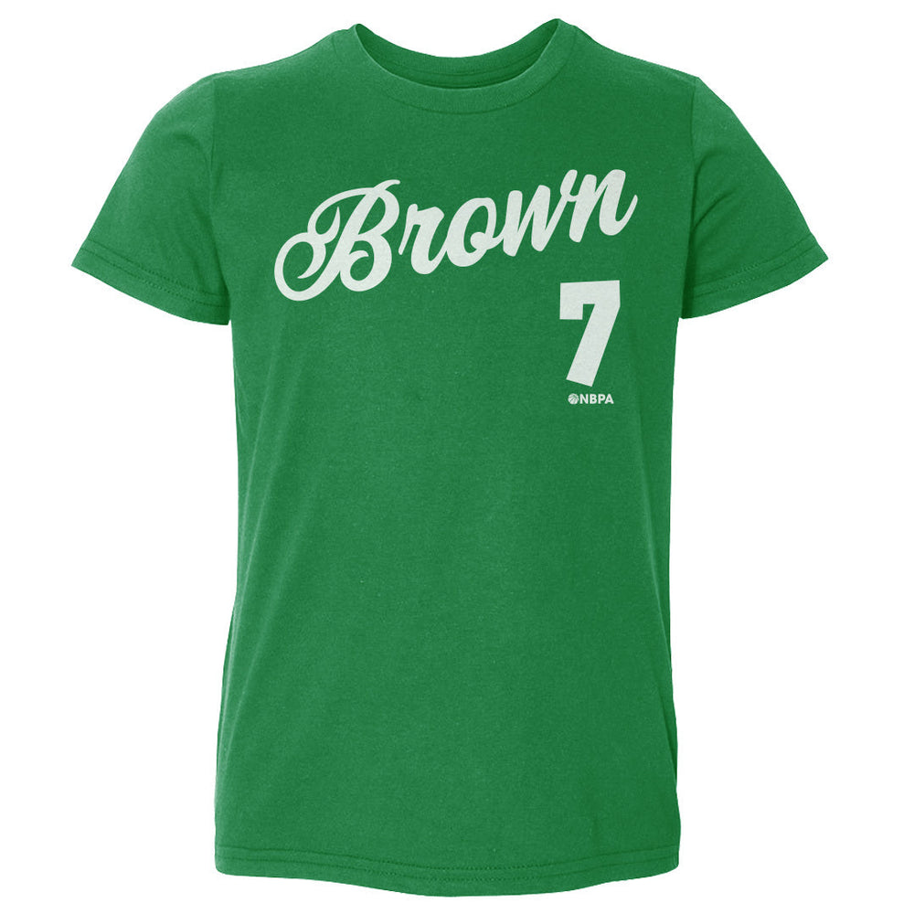 Jaylen Brown Boston Script WHT (ONLINE ORDER ONLY)
