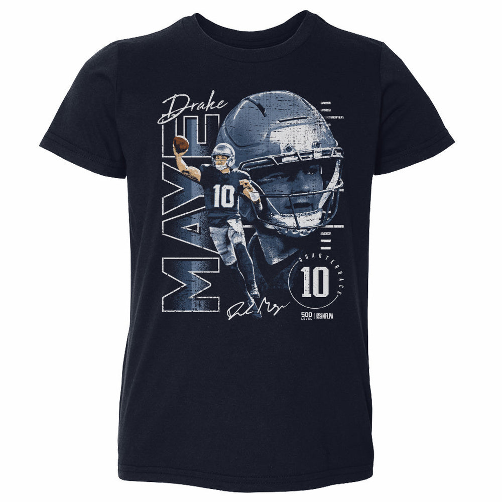 Drake Maye New England Vertical Name WHT (ONLINE ORDER ONLY)