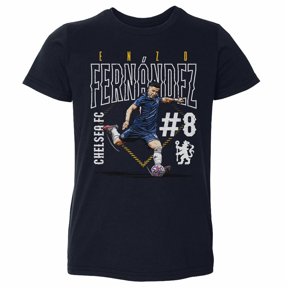 Enzo Fernandez Chelsea FC Outline Number WHT (ONLINE ORDER ONLY)