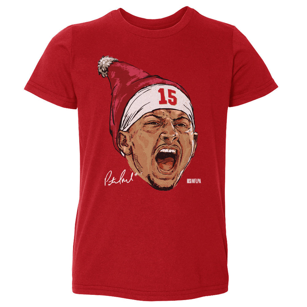 Patrick Mahomes Kansas City Portrait Santa Hat WHT (ONLINE ORDER ONLY)