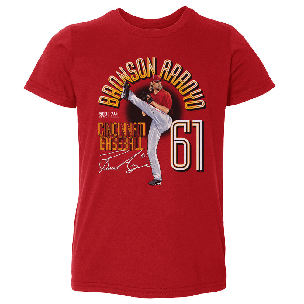 Bronson Arroyo Cincinnati Name Arc WHT (ONLINE ORDER ONLY)