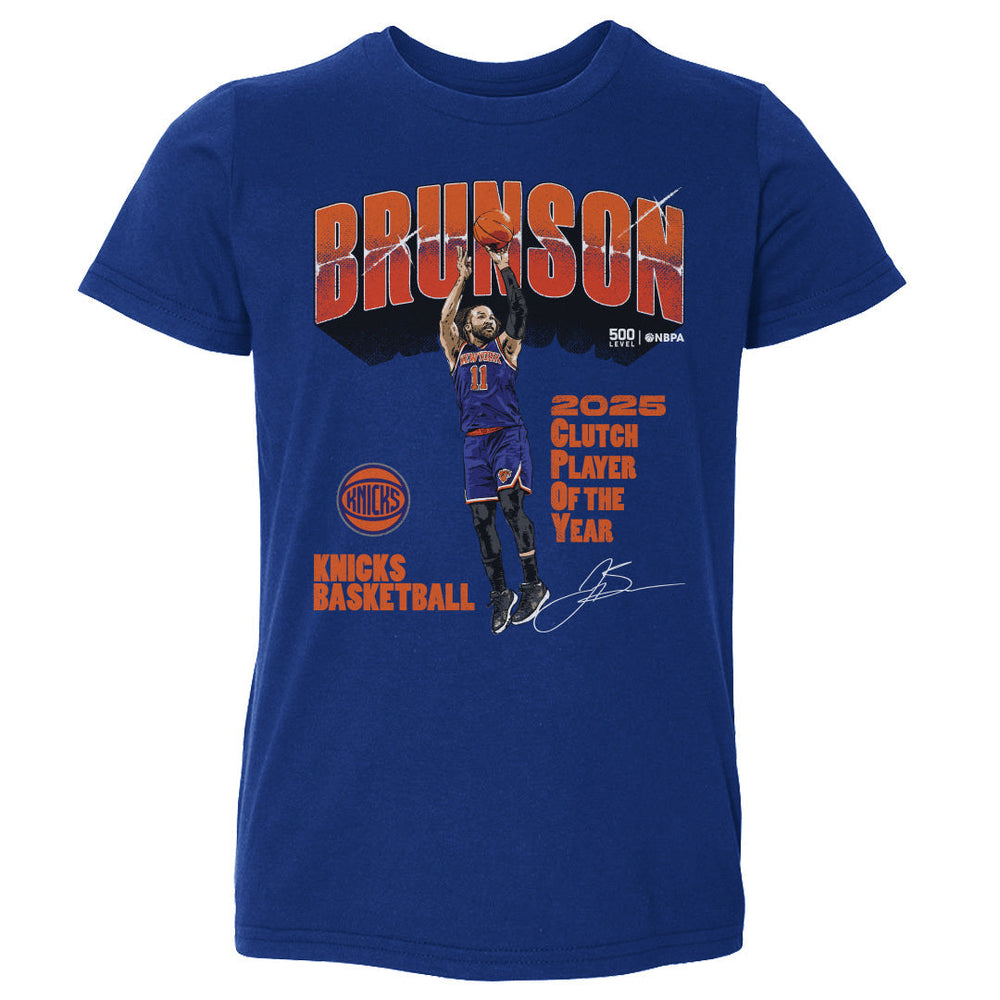 Jalen Brunson New York Knicks 2025 Clutch Player Of The Year WHT (ONLINE ORDER ONLY)