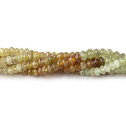 4mm Grossular Garnet Faceted Rondelles 14.5 inch 139 Beads (ONLINE ORDER ONLY)