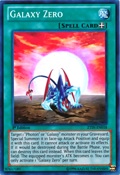 Galaxy Zero [ZTIN-EN018] Super Rare (ONLINE ORDER ONLY)