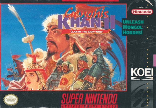 Genghis Khan II Clan of the Gray Wolf (Super Nintendo) (Online Order Only)
