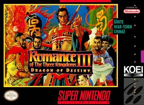 Romance of the Three Kingdoms III Dragon of Destiny (Super Nintendo) (Online Order Only)