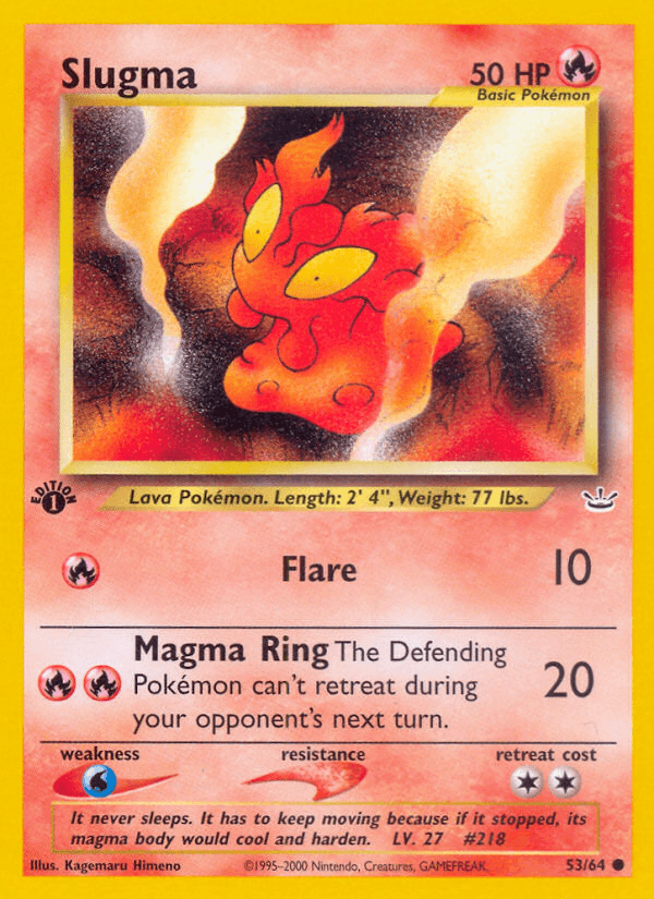 Slugma (53/64) [Neo Revelation 1st Edition] (Online Only)