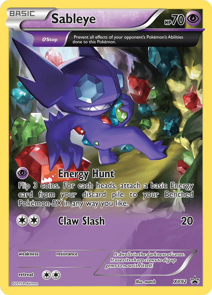 Sableye (XY92) [XY: Black Star Promos] (Online Only)