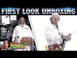 Hot Toys Back to the Future Doc Brown (Deluxe Version) 1:6 Scale Collectible Figure with bonus Plutonium case (ONLINE ORDER ONLY)