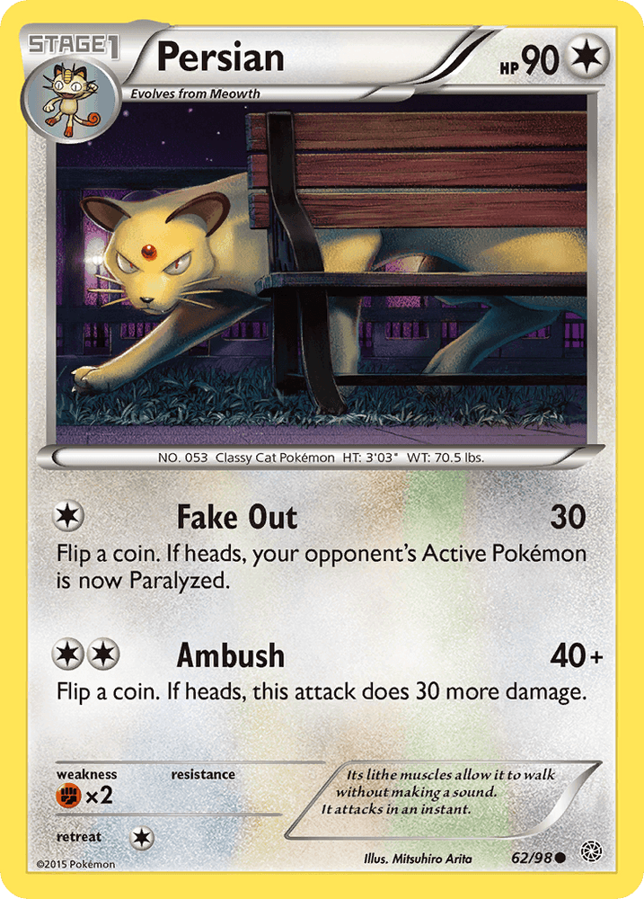 Persian (62/98) [XY: Ancient Origins] (Online Only)