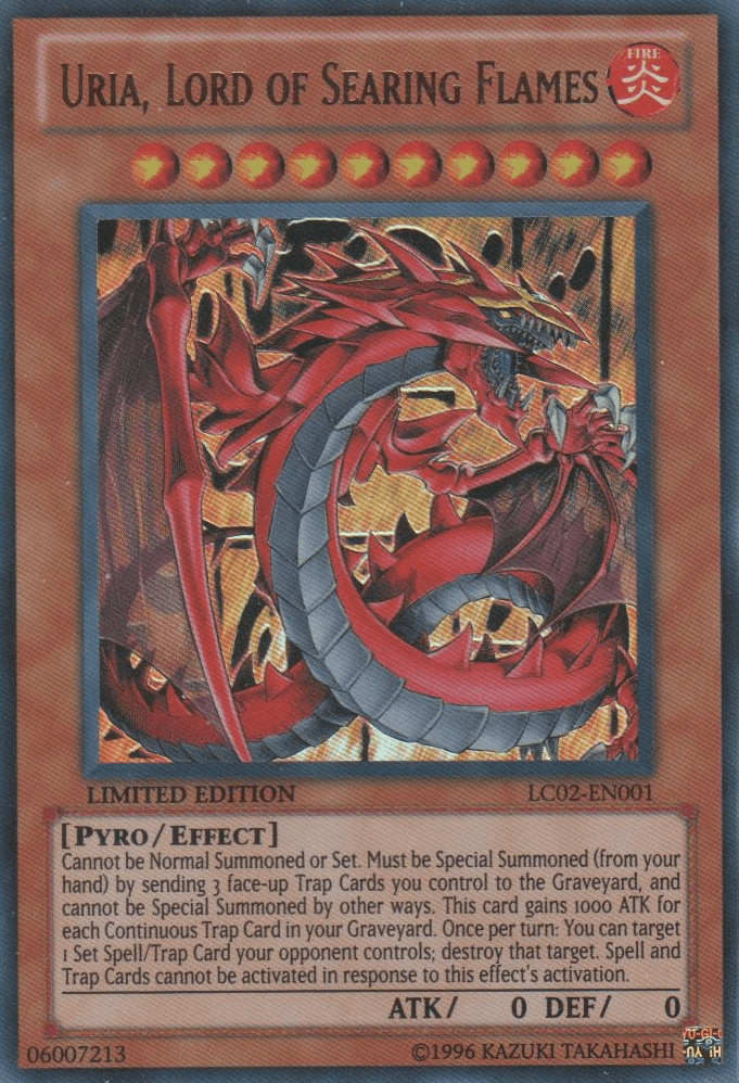 Uria, Lord of Searing Flames [LC02-EN001] Ultra Rare (ONLINE ORDER ONLY)