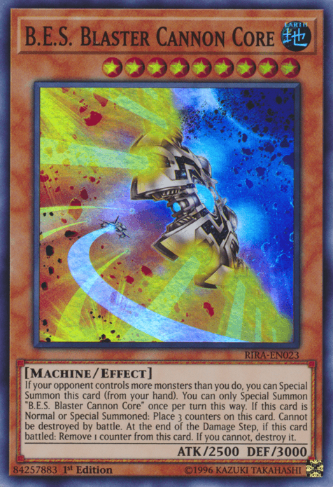 B.E.S. Blaster Cannon Core [RIRA-EN023] Super Rare (ONLINE ORDER ONLY)