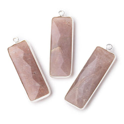 31x11mm Silver Bezel Chocolate Moonstone Bar 1 ring pendant 1 piece (ONLINE ORDER ONLY)