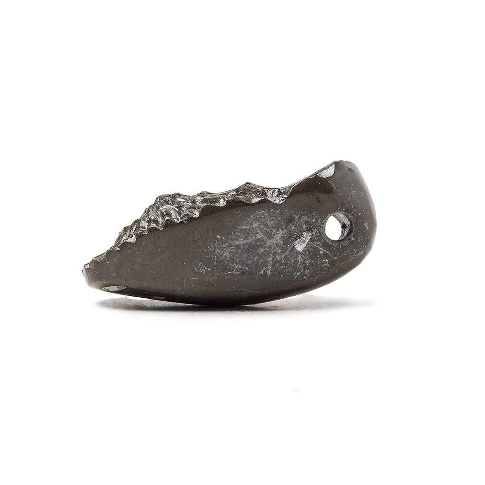 31x13.5mm Pyritized Ammonite  Fossil Focal Bead (ONLINE ORDER ONLY)