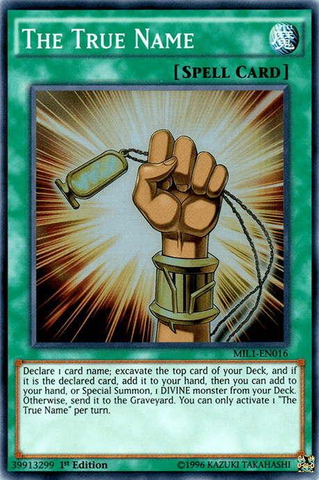 The True Name [MIL1-EN016] Super Rare (ONLINE ORDER ONLY)