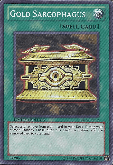 Gold Sarcophagus [DREV-ENSE2] Super Rare (ONLINE ORDER ONLY)