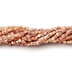 2mm Hand Polished Faceted Nugget Beads 8 inch 90 pieces (ONLINE ORDER ONLY)