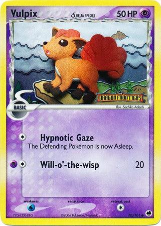 Vulpix (70/101) (Delta Species) (Stamped) [EX: Dragon Frontiers] (Online Only)