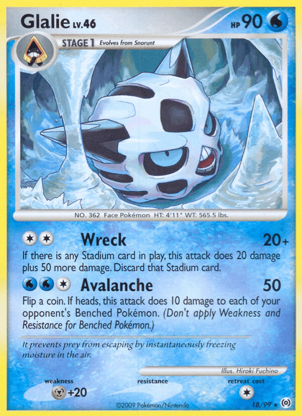 Glalie (18/99) [Platinum: Arceus] (Online Only)