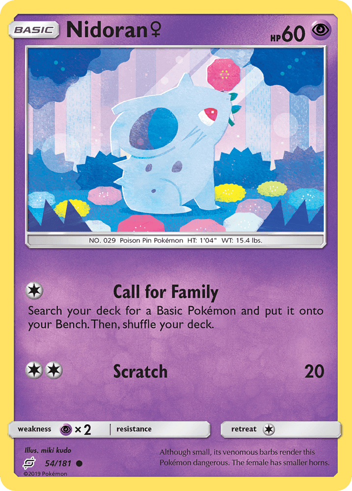 Nidoran (54/181) (Female) [Sun & Moon: Team Up] (Online Only)