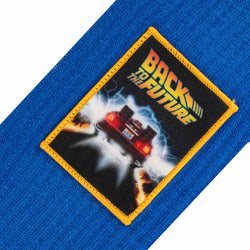 Back to the Future "Patch" Men's Crew Sideways Socks (Size 8-12) (ONLINE ORDER ONLY)