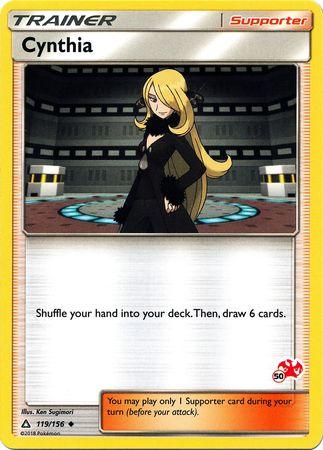Cynthia (119/156) (Charizard Stamp #50) [Battle Academy 2020] (Online Only)