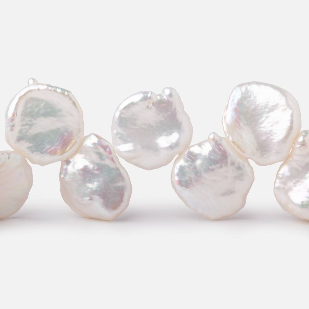 11x10-15x11mm Off White Top Drilled Keshi Freshwater Pearls 14.5 inch 42 Beads (ONLINE ORDER ONLY)