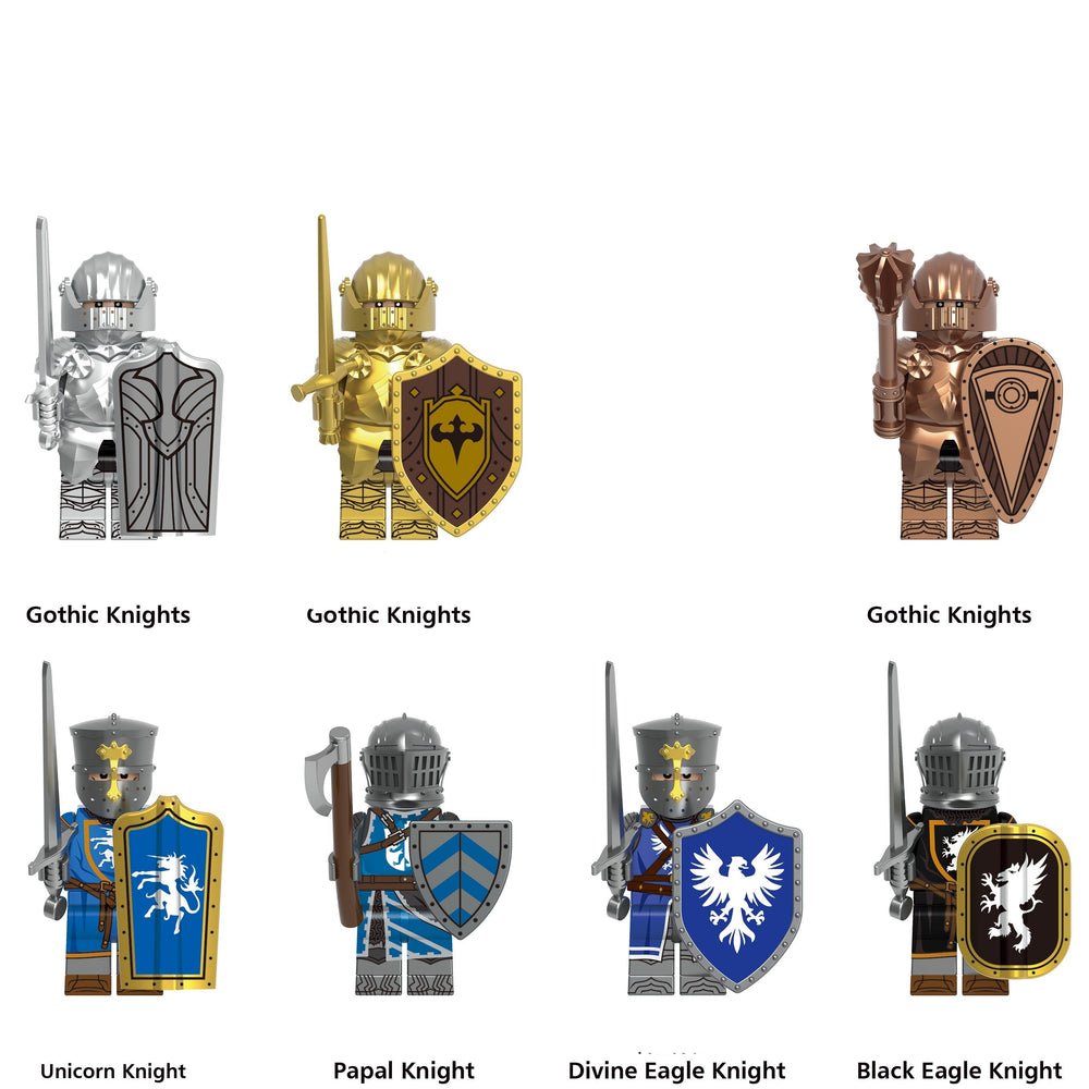 Medieval Warriors Custom Minifigure Set S4 (7-Pack)