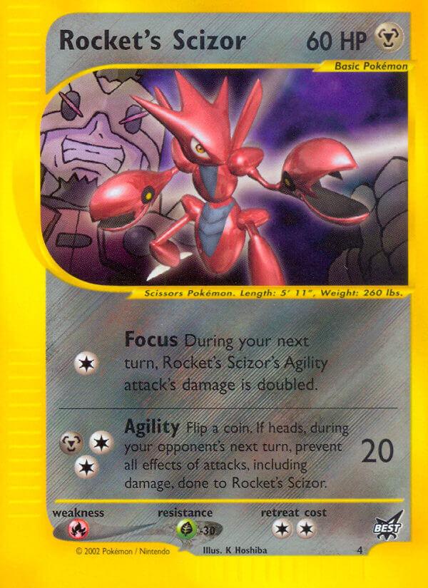 Rocket's Scizor (4) [Best of Promos] (Online Only)