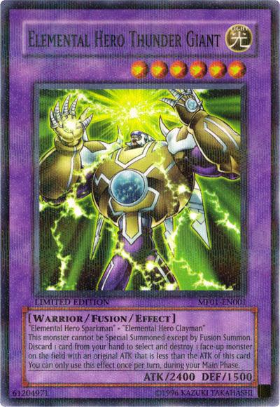 Elemental Hero Thunder Giant [MF01-EN001] Parallel Rare (ONLINE ORDER ONLY)